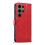 S24 Ultra leather wallet case 6 colors red 4