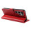 S24 Ultra leather wallet case 6 colors red 7