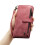 Samsung Galaxy S24 Plus luxury zipper wallet case red 5