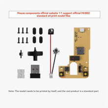10X for Bamboo Lab DIY 3D Printing Wireless Mouse Kit Model 002 Computer Mouse Components with Printer Parts