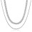 Men's double-layer necklace 60 cm 2