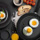 Stainless Steel Egg Rings 4-Pack for Frying Eggs and 5