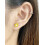 Daisy Flower Stud Earrings 18G Gold-Plated Stainless Steel 2