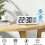 Digital Wall Clock Battery Powered White with Large Numbers 2