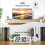 Digital Wall Clock Battery Powered White with Large Numbers 3
