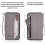 Family travel document organizer with RFID protection large 4