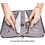 Family travel document organizer with RFID protection large 5