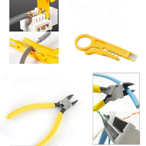 RJ45 crimping tool kit with pass-through design 2