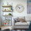 Golden Rim 80mm Retro Quartz Clock Insert with Arabic 2
