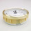 Golden Rim 80mm Retro Quartz Clock Insert with Arabic 5