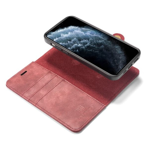 DG.MING magnetic wallet for iPhone 13 Mini red 2-in-1 1