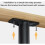 Adjustable Bed Legs Black 22-42 cm 2-Pack 4