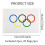 Olympic flag decoration 14x21 cm 20 flags 2