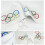 Olympic flag decoration 14x21 cm 20 flags 3