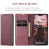 CASEME Wallet Case for iPhone 15 Plus Red 6