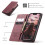 CASEME Wallet Case for iPhone 15 Plus Red 7