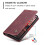 CASEME Wallet Case for iPhone 15 Plus Red 8