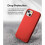 Red rubberized shockproof case for iPhone 13 Mini 5