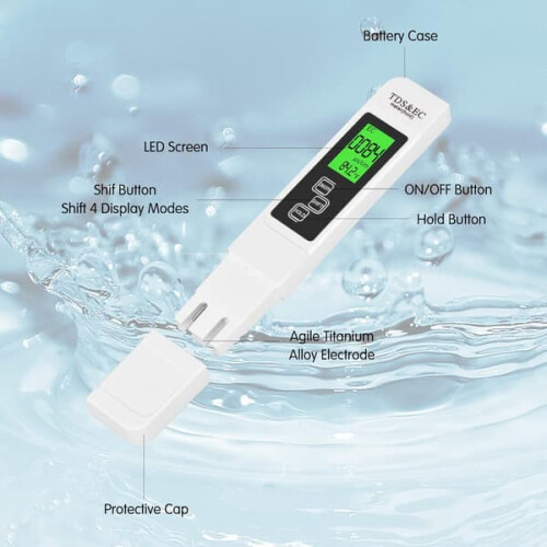 TDS Meter for Drinking Water Digital 3-in-1 Tester 1
