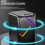 Dark Alien USB desktop speakers with RGB lighting 2