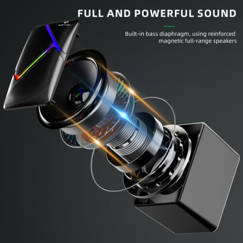 Dark Alien USB desktop speakers with RGB lighting 2