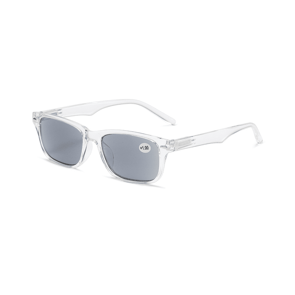 MAINYU Retro Reading Glasses Blue Light Blocking Gray Lenses
