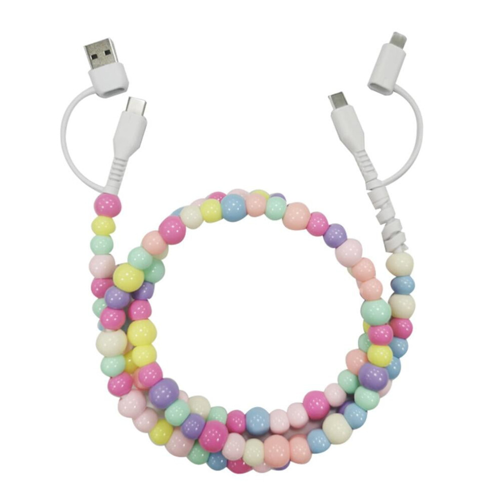 Beaded Charging Cable Usb To Type-C 3.3Ft 66W 9362892547287