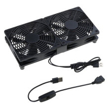 Ventilador de refrigeración USB de 120 mm con patas de goma.