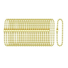 100Pcs 1.5inch Brass Valve Tags Stamping Blank with Hole and 25Pcs 2.4mm Metal Chains for Pipe Valves, Equipment