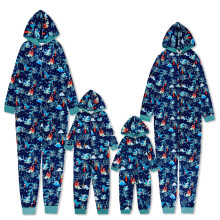 Christmas family matching cotton hooded onesies Santa