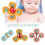 Baby Suction Cup Spinner Toy Cartoon 3pcs 3