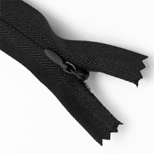 Black Hidden Zipper No. 3 50cm 1