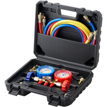 AC manifold gauge set for R134A R22 R12 R502 3-way with 5