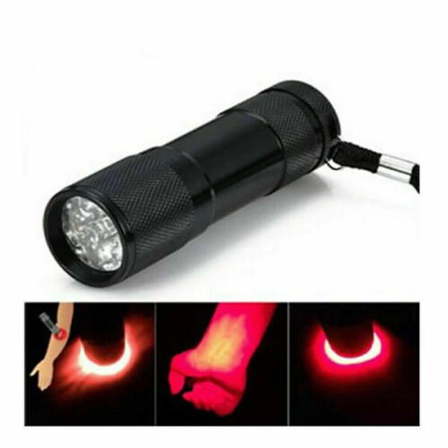 Red Light Flashlight 670nm 9LED for Low Vision 1