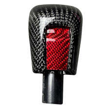 Real Carbon Fiber Car Gear Shift Knob for 10 Gen 2016-2020 Car Interior Decorative Accessories Red