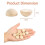 Wooden Half Beads Natural Untreated 200 pcs 3