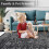 Hallway Runner Rug Black 2 ft x 6 ft Non-Slip Washable 6