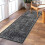 Hallway Runner Rug Black 2 ft x 6 ft Non-Slip Washable 7
