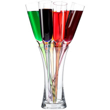 Sada 6 topinkových fléten Taxenne, 120 ml, různé barvy