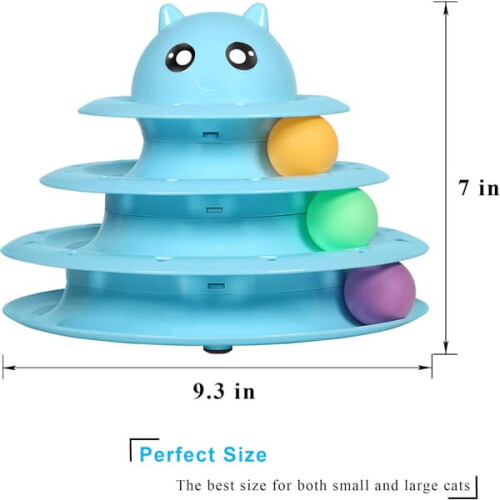 Cat toy roller turntable with balls and carbon rods 2