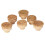 Wooden Rattan Drawer Knobs Round Handmade 6 pcs 6