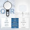 Double-sided makeup mirror 1X/30X foldable portable matte 3