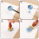 Wax Seal Stamp Set Gold 10 Pieces 5