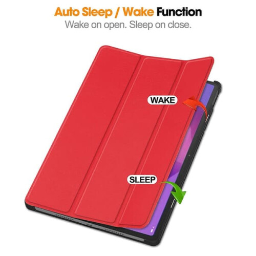 Lenovo Idea Tab Pro tablet case anti-drop leather stand red 2