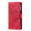 Samsung Galaxy A56 wallet case red mandala flower pattern 4