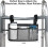 Wheelchair Side Bag Waterproof Armrest Pouch with Cup Holder 2
