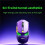 Inphic E-Sports Wireless Game Mouse 12800DPI Triple Mode Connection High Precision Gaming Mouse for Computer Laptop 7