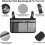 Wheelchair Side Bag Waterproof Armrest Pouch with Cup Holder 5