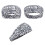 Women's Printed Hair Bands Wide Elastic Soft 4-Pack 3