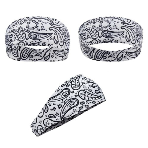 Women's Printed Hair Bands Wide Elastic Soft 4-Pack 2